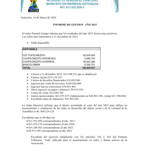 INFORME DE GESTION AÑO 2023 ACUEDUCTO_001